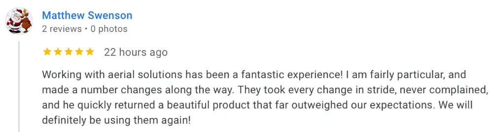 A client review