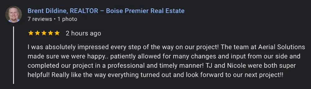 A client review